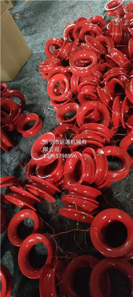 红色塑园套环